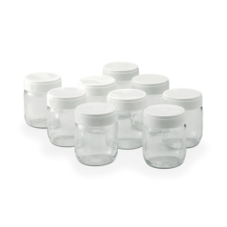 Set of 9 yoghurt jars - en