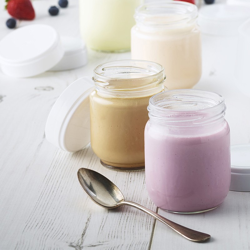 Glass yogurt pot - en