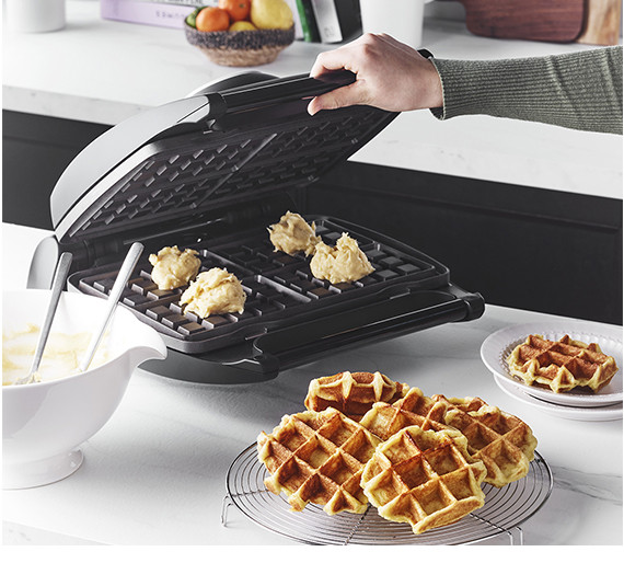 4-Waffle Waffle Maker + Wafers - en