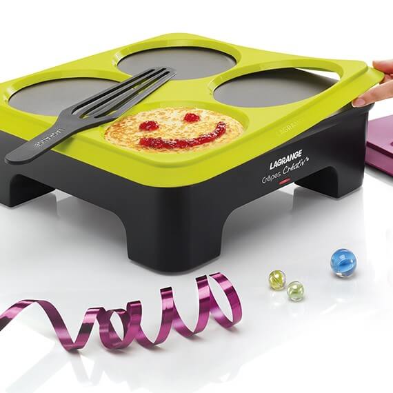 Créativ’® Crepe Makers with 2 Mould Stencils - en