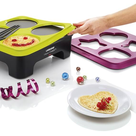 Créativ’® Crepe Makers with 3 Mould Stencils - en